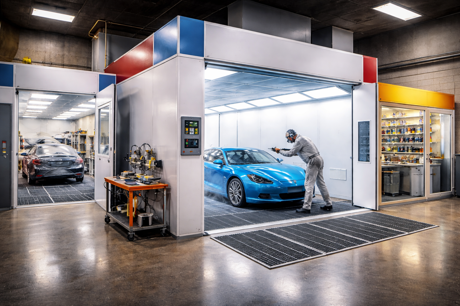 Spray Booths, Prep-Stations, & Mixing Rooms