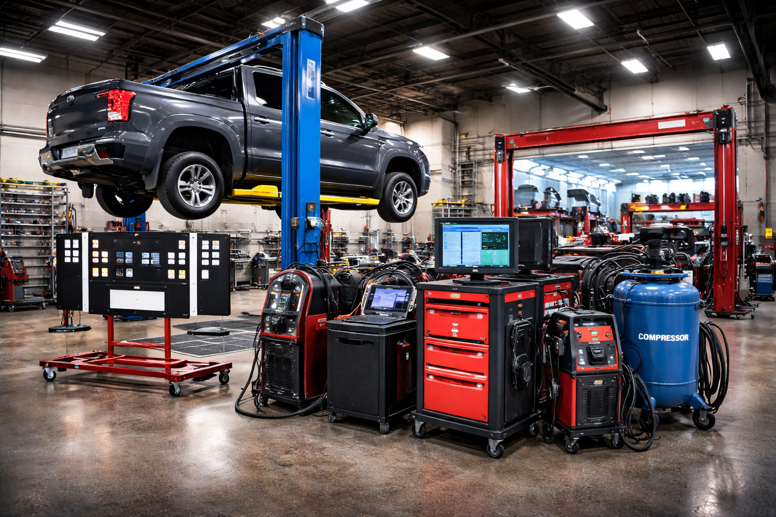 Shop Equipment - Lifts, Compressors, Frame Machines - Brooklyn Progressive