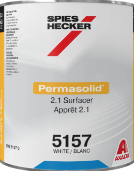 Spies Hecker - Permasolid 2.1 Surfacer 5157 - White - 3.5 Liters