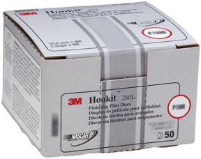 3M Automotive - MMM-911 - Hookit Finishing Film D Disc 3in P600 50 Disc