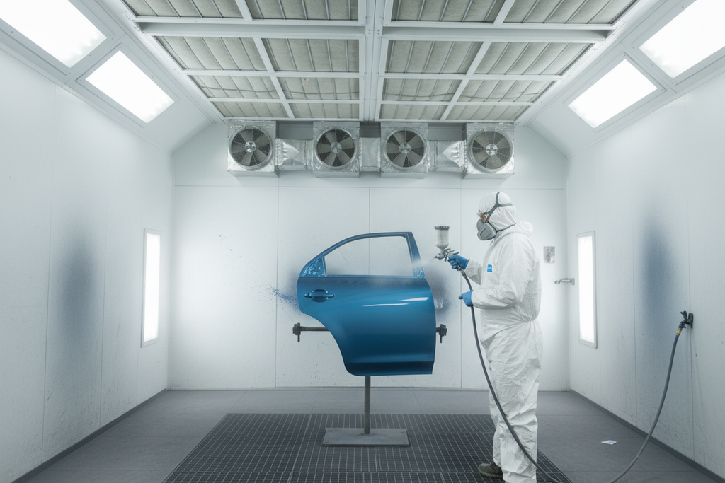 Cross Draft - Automotive Refinish - Spray Paint Booth
