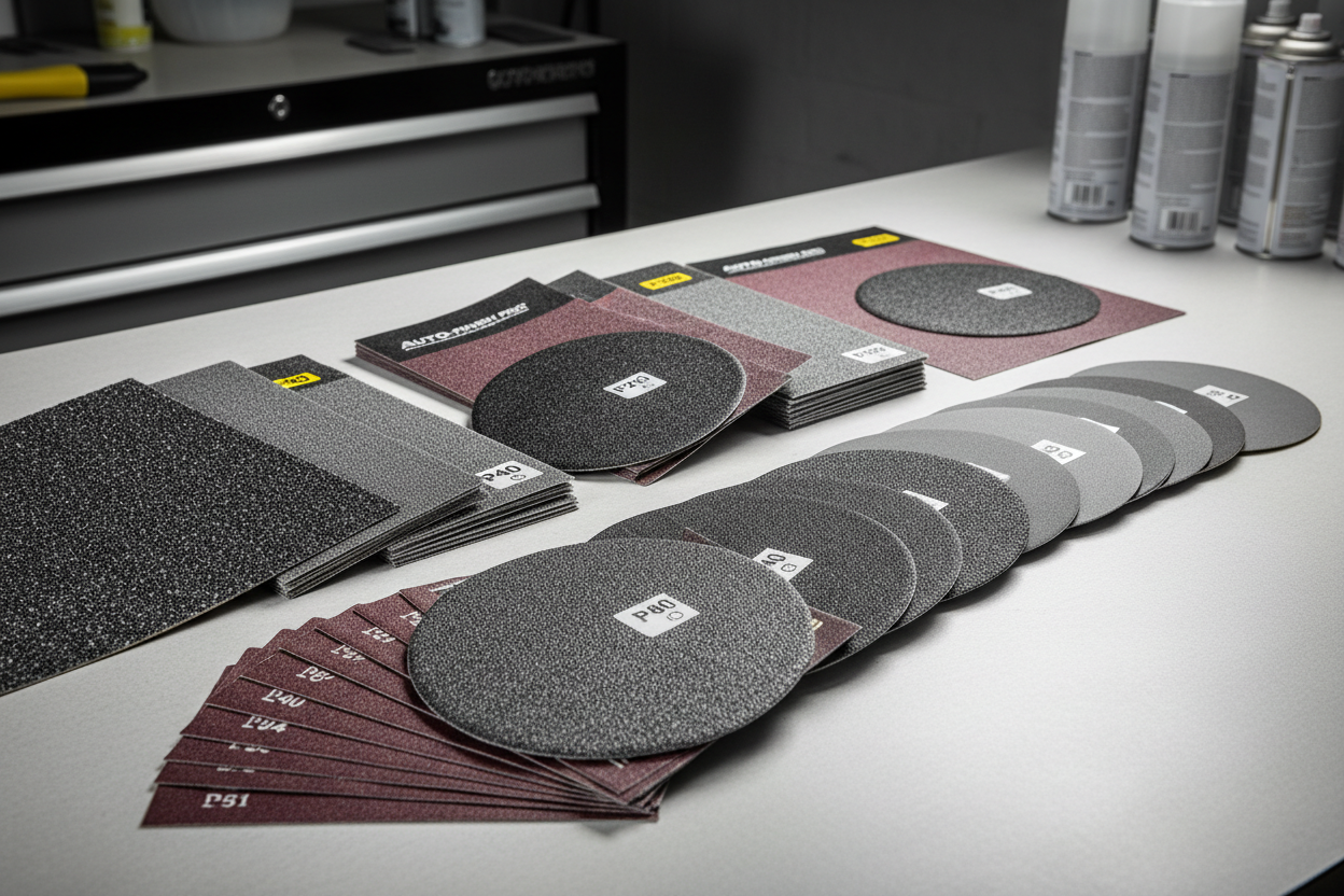 Sandpaper: 6 Inch Velcro and Stick it (P.S.A) - Body Shop Basics