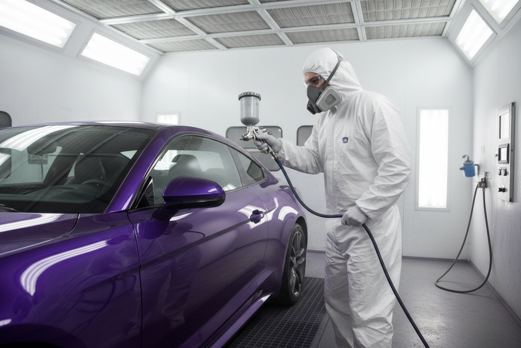 Cross Draft - Automotive Refinish - Spray Paint Booth